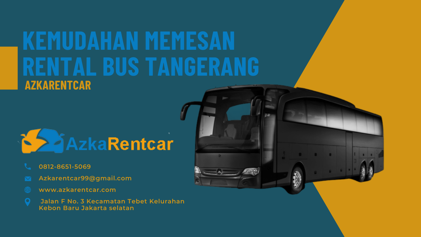 Kemudahan Memesan Rental Bus Tangerang di AzkaRentcar